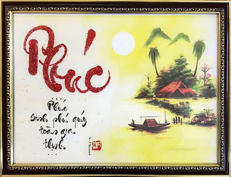 Tranh thư pháp chữ Phúc